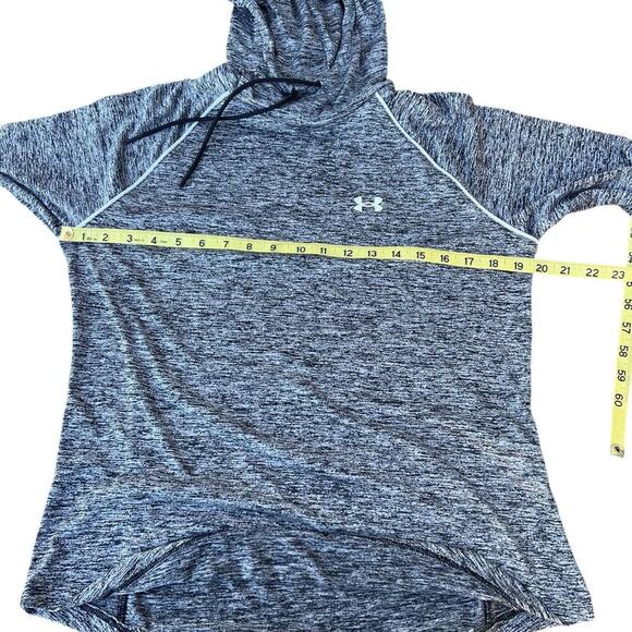 Under Armour woman's size L, loose fit, black heather hoodie - Picture 7 of 7